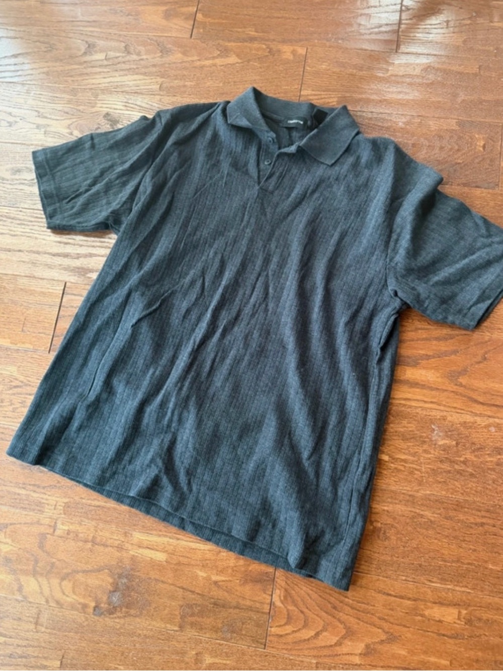 Claiborne Men's Charcoal Short-Sleeve Polo Shirt